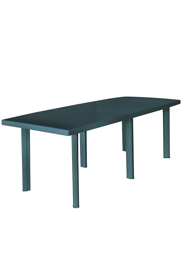 Garden Table Green 210x96x72 cm Plastic
