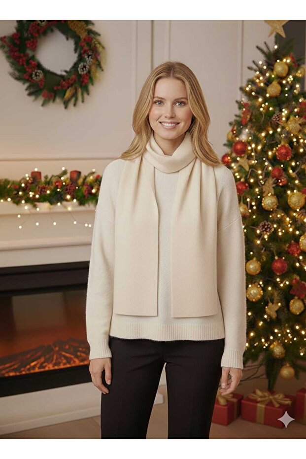 الملابس المحبوكة والوشاح - 1