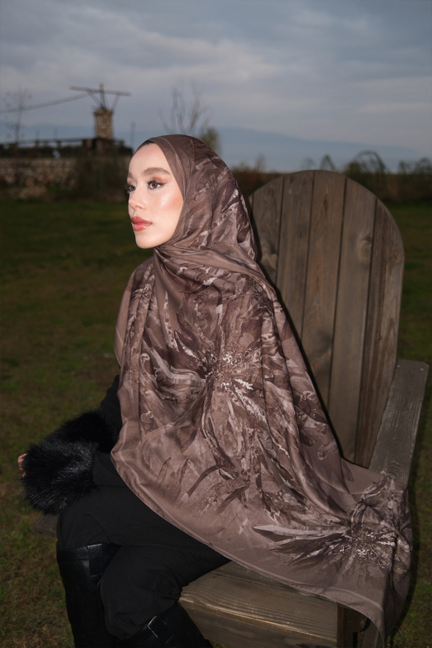 Mirel Soft Şal - Mocha - 1