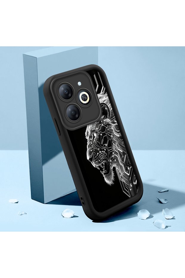 Tecno Spark 20/20C Compatible Soft Silicone Phone Case Anti-Fall Lion