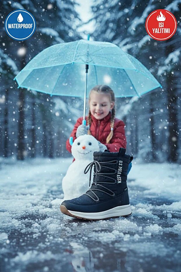 U.S. Polo Assn. Girl's Fur-Lined Winter Boots/Boots