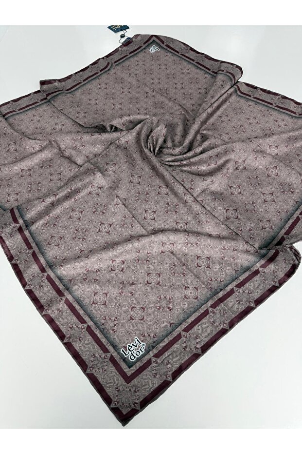 Eșarfă cu model Lotus - 06104-15 - 1