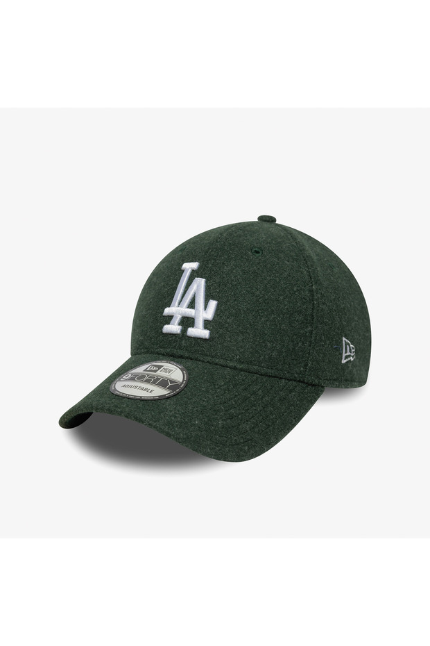 9Forty LA Dodgers Melton Wool قبعة خضراء للجنسين