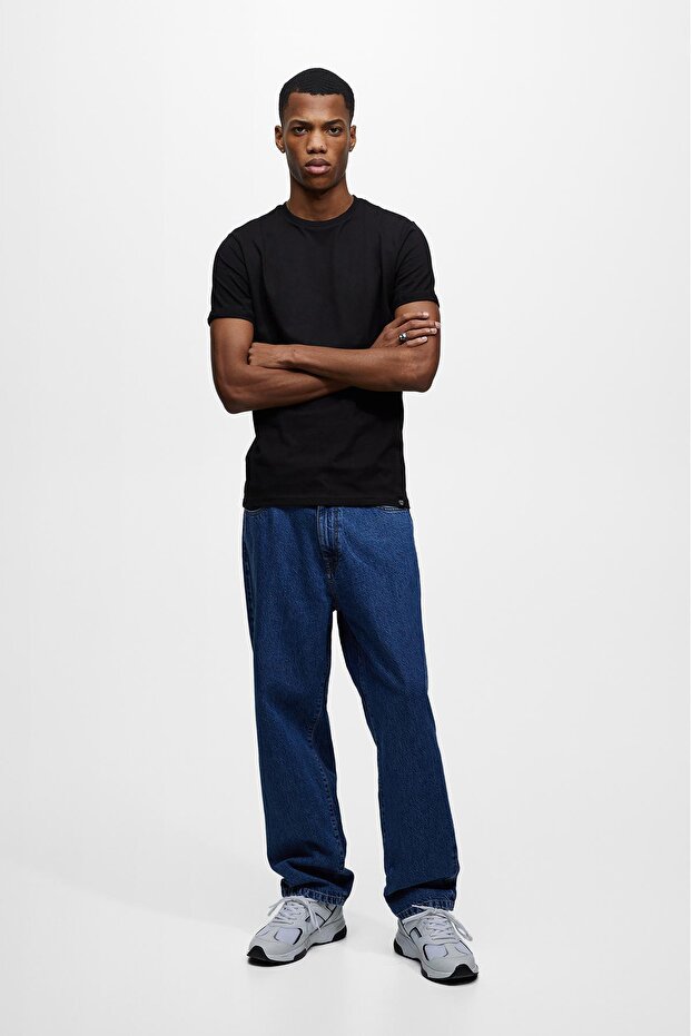 Basic muscle fit tişört - 2