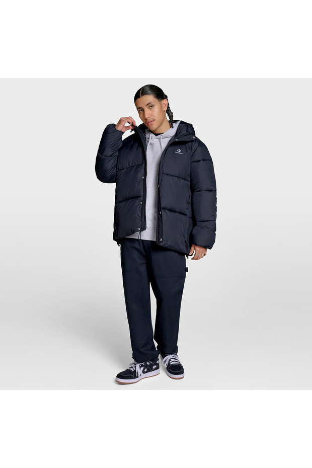 Erkek Siyah Şişme Mont - 2