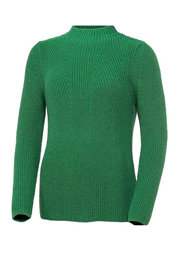 Emilia parker b101456 half collar long sleeve knitted sweater