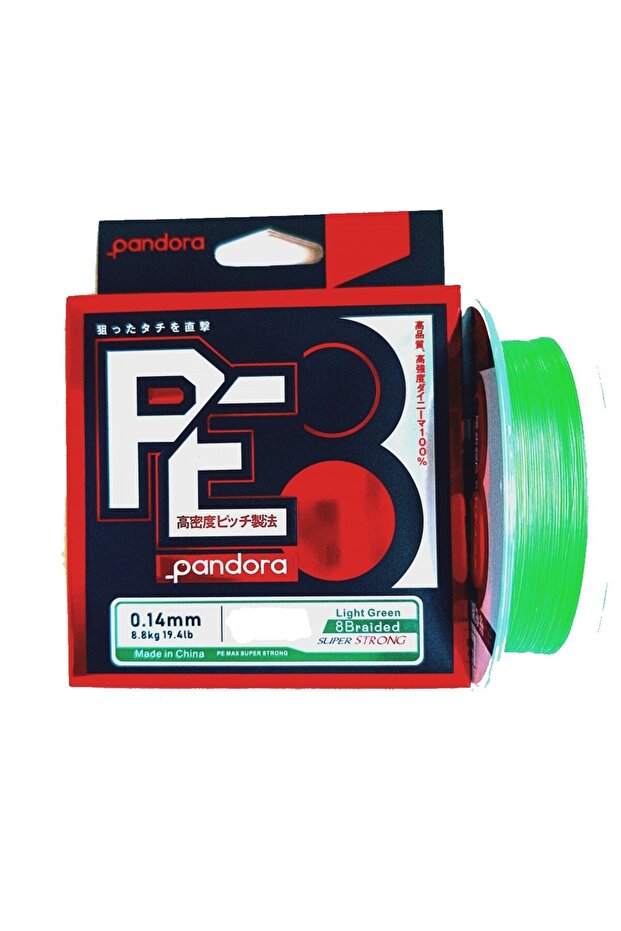 PE-8 8X 300MT أخضر فاتح 0.08 مم