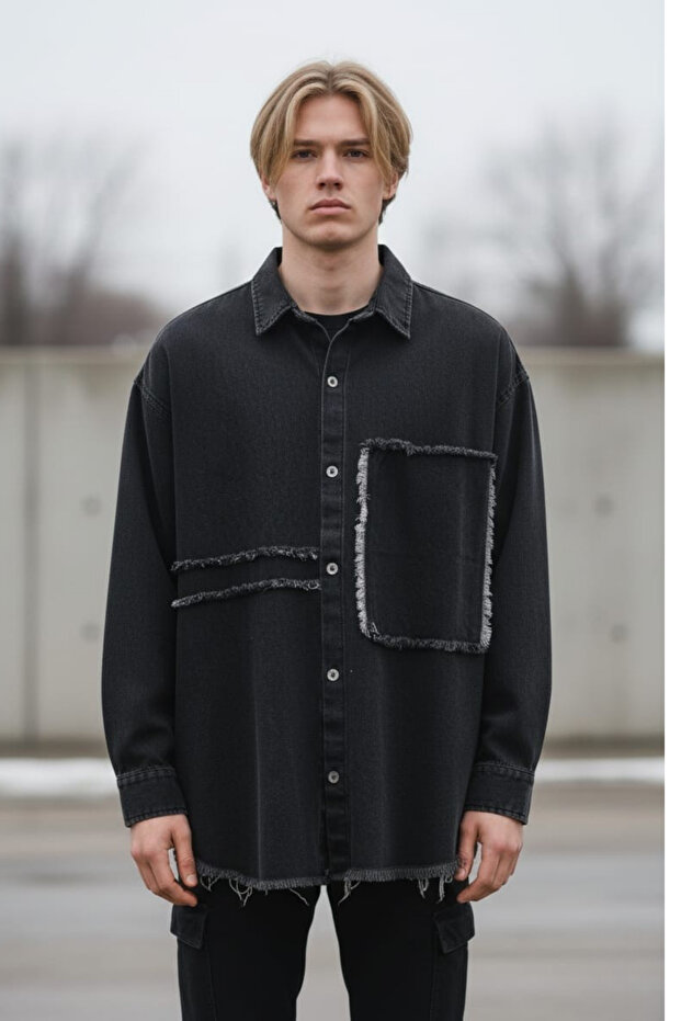 Parça Modelli Kot Gömlek - 1