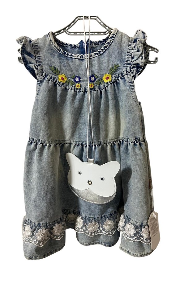 Blue girl jeans dress