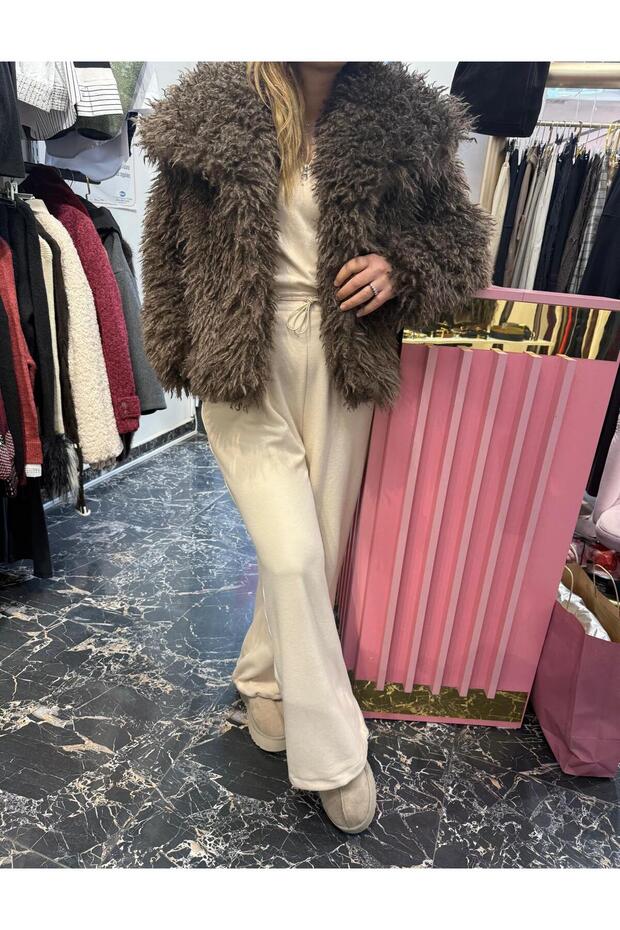 Aurora Kürk Mont Kahve - 2