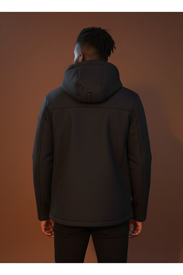 Kapüşonlu Erkek Şişme Mont - 4