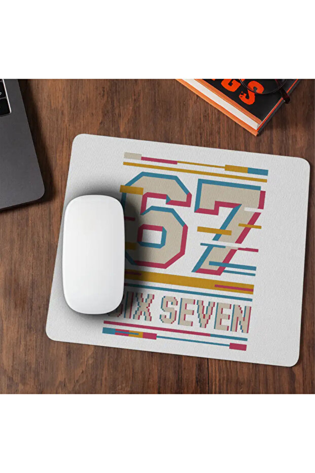 Mousepad Six Seven Effect Glitch 67 - 1