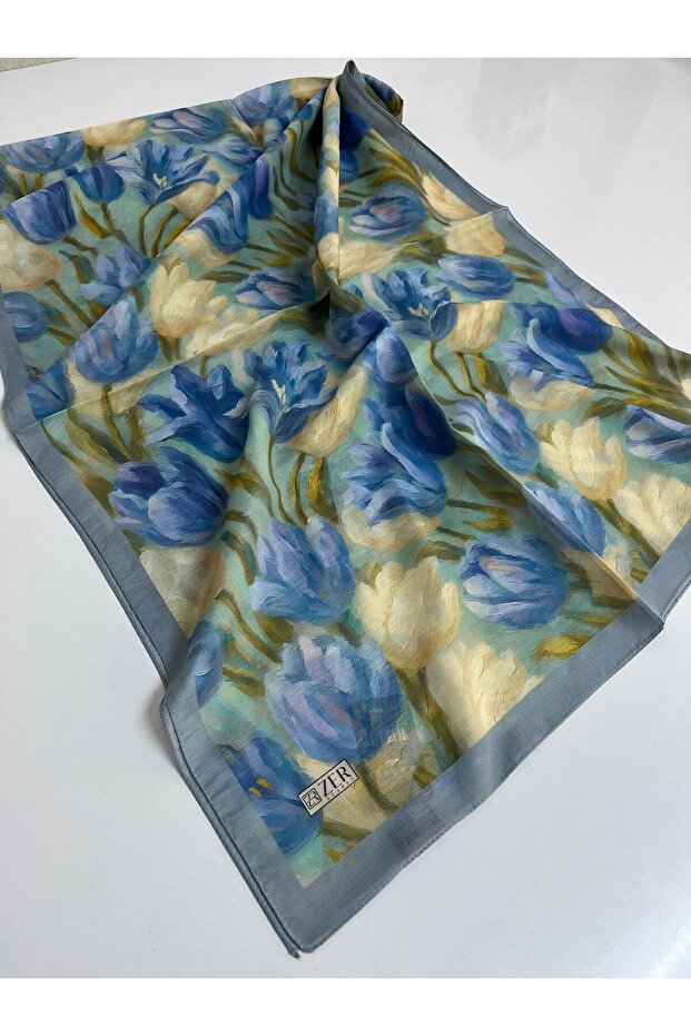 Lale desenli şal - 1