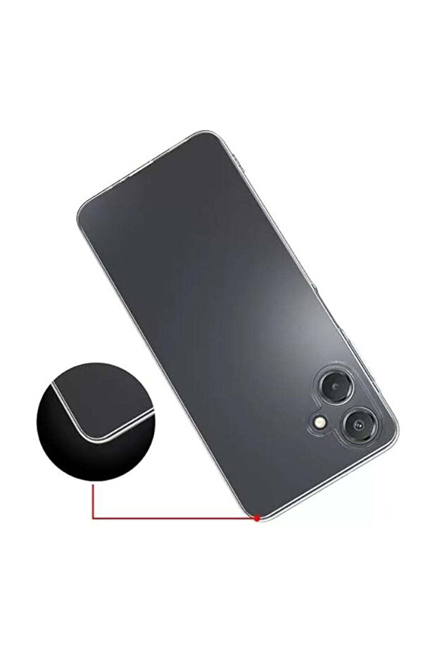 حافظة متوافقة مع هاتف سامسونج A07 - شفافة - 3