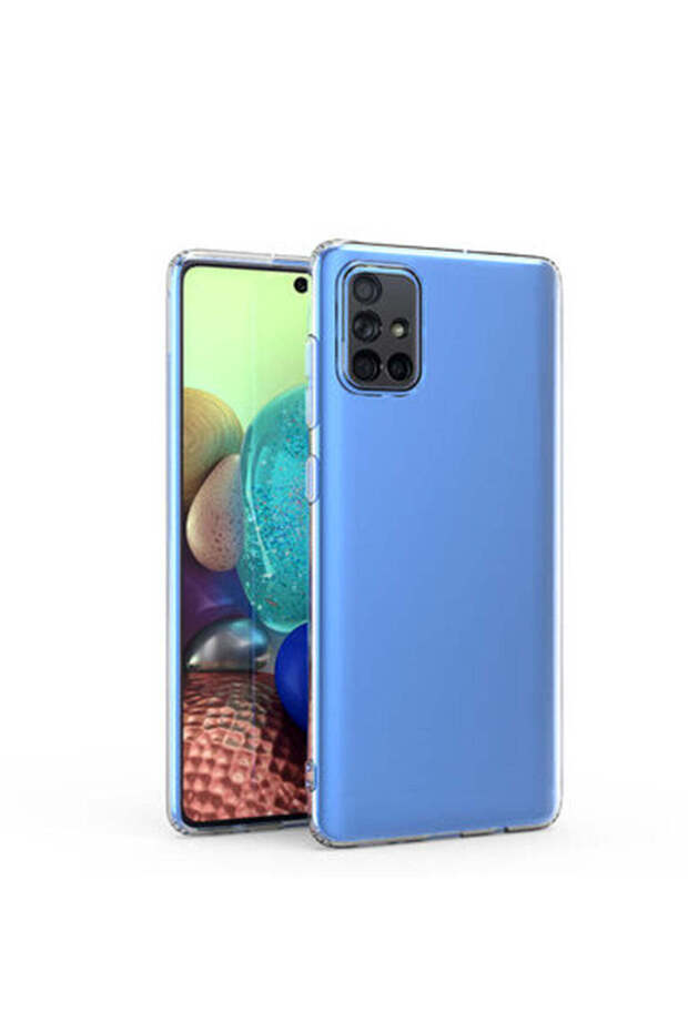 حافظة متوافقة مع هاتف سامسونج A71 - شفافة - 1