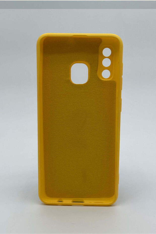 حافظة متوافقة مع هاتف سامسونج A30 - أصفر - 2