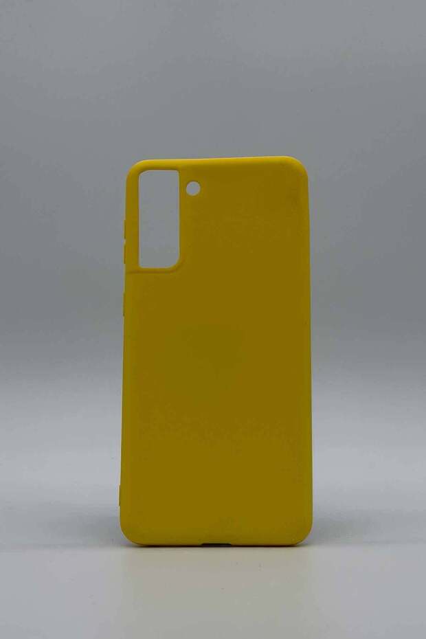 حافظة متوافقة مع هاتف سامسونج S21 بلس - أصفر - 1