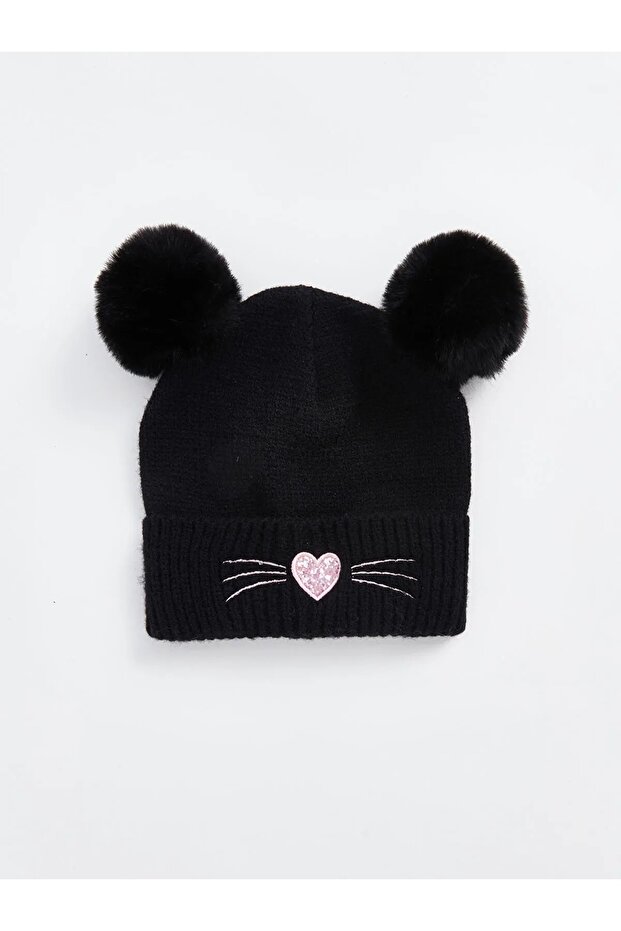 Lcw Accessories Heart Embroidered Girl's Beret (W4)