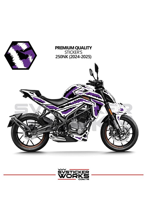 Cfmoto Nk250 Fairing Sticker Air Brush Engine Fairing Model Ready Kit 2024-2025 Model Compatible