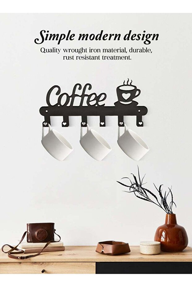 حامل أكواب القهوة الجداري - 4