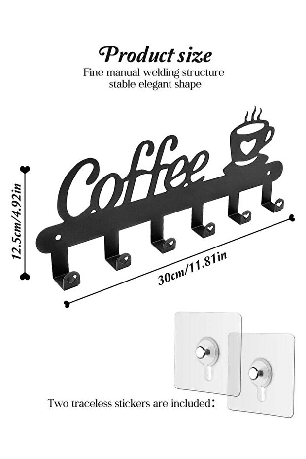 حامل أكواب القهوة الجداري - 2