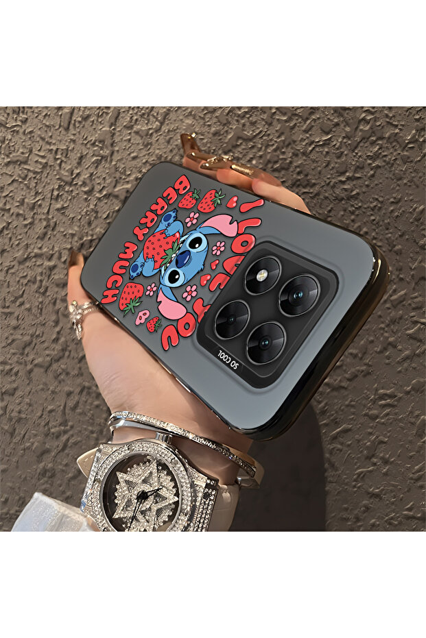 Poco X7 5g Compatible Camera Protected Slim Hard Case Stitch Pattern - 3