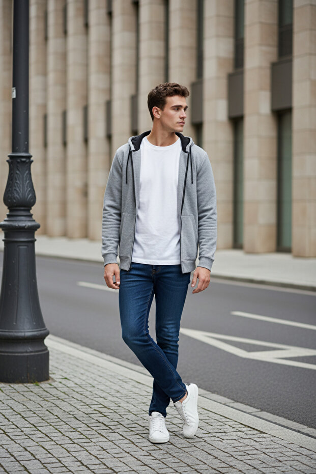 Classics Men's ,Zip Hoody Hooded Sweatshirt