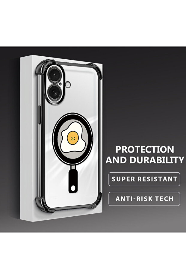 غطاء حماية شفاف من السيليكون متوافق مع آيفون 16 بنمط متموج - 3