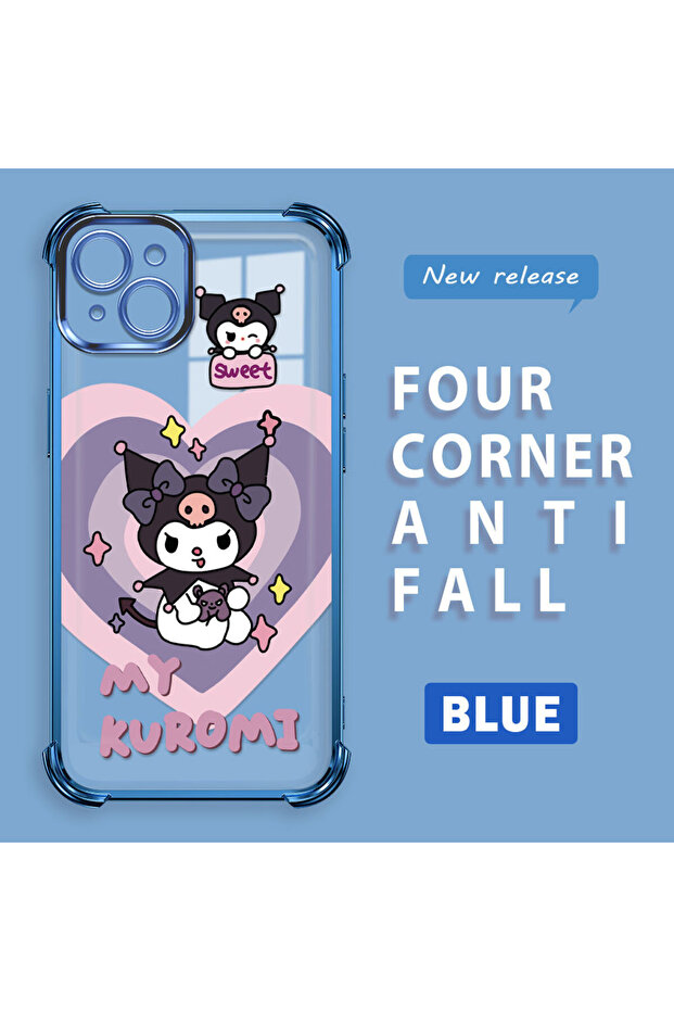 حافظة حماية من السيليكون الشفاف المتوافقة مع هاتف iPhone 15 Plus، مزودة بنمط - 3