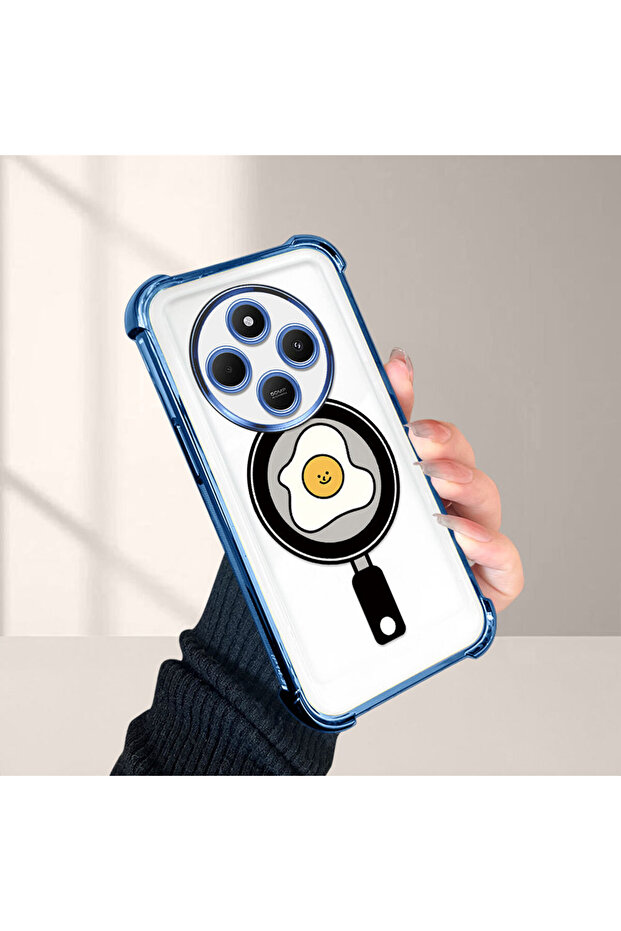 حافظة حماية من السيليكون الشفاف المتوافقة مع Redmi A4 بنمط مموج - 4