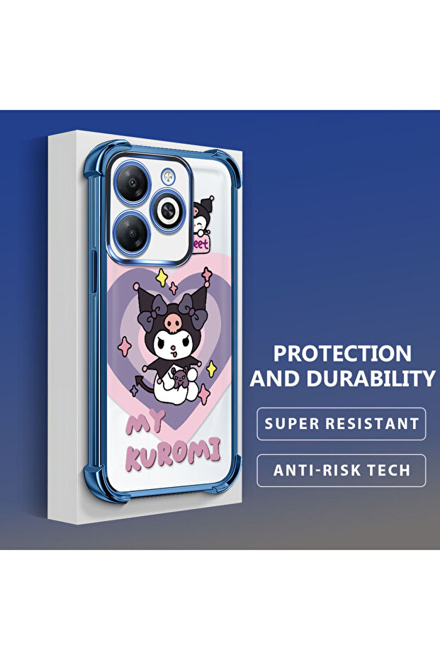 حافظة حماية من السيليكون الشفاف المتوافقة مع هاتف Tecno Spark Go 2024، مزودة بنمط حماية - 4