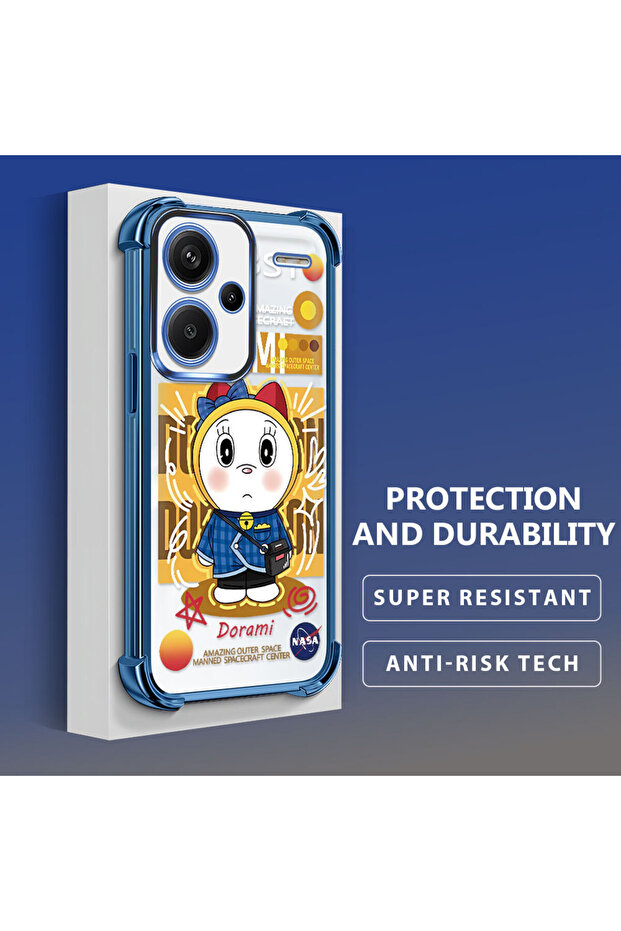 Redmi Note 13 Pro Plus 5g Compatible Transparent Silicone Flutter Protective Case Doraemon - 4