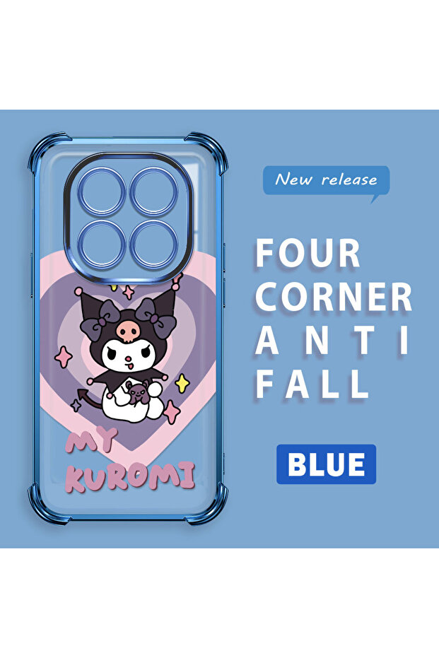 حافظة حماية من السيليكون الشفاف المتوافقة مع هاتف Redmi Note 14 Pro 4G، مزودة بنمط حماية - 2