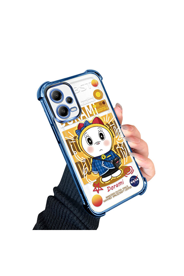 حافظة حماية من السيليكون الشفاف المتوافقة مع Poco X5 من Doraemon - 2