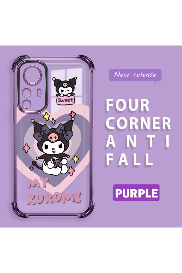 Mi 12t Compatible Transparent Silicone Flutter Protective Case with Pattern - 2