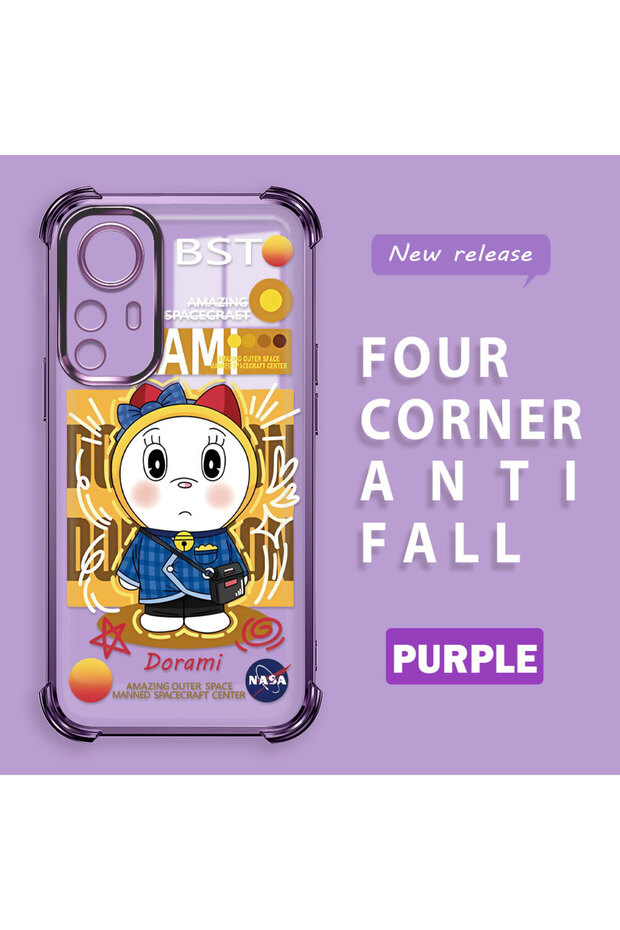 حافظة حماية شفافة من السيليكون متوافقة مع هاتف Mi 12T من دوريماون - 1