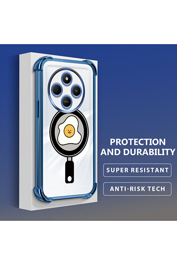 حافظة حماية من السيليكون الشفاف المتوافقة مع Redmi A4 بنمط مموج - 3