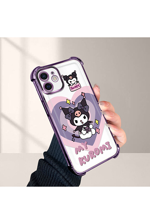 iPhone 12 Compatible Transparent Silicone Flutter Protective Case with Pattern - 1