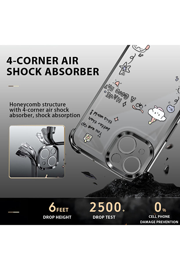 حافظة حماية من السيليكون الشفاف المتوافقة مع Poco X5 بنمط إبداعي - 7