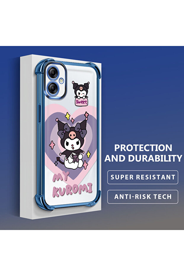 حافظة حماية من السيليكون الشفاف المتوافقة مع هاتف سامسونج جالاكسي A04e، مزودة بنمط - 4