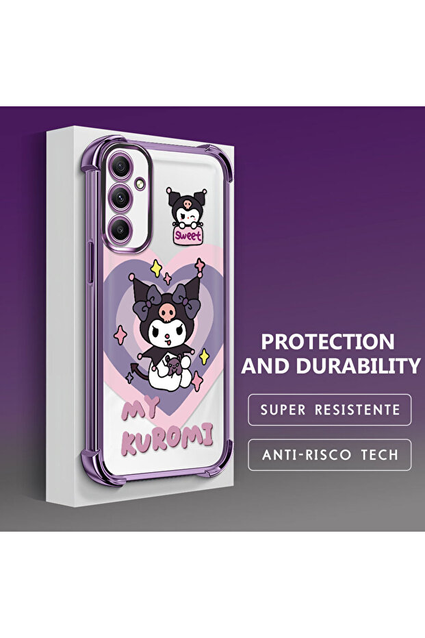 حافظة حماية من السيليكون الشفاف المتوافقة مع هاتف سامسونج جالاكسي A34، مزودة بنمط - 4