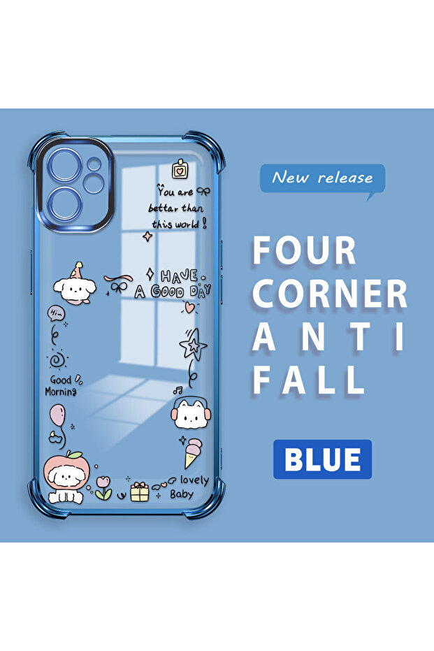 iPhone 11 Compatible Transparent Silicone Flutter Protective Case Creative Pattern - 1