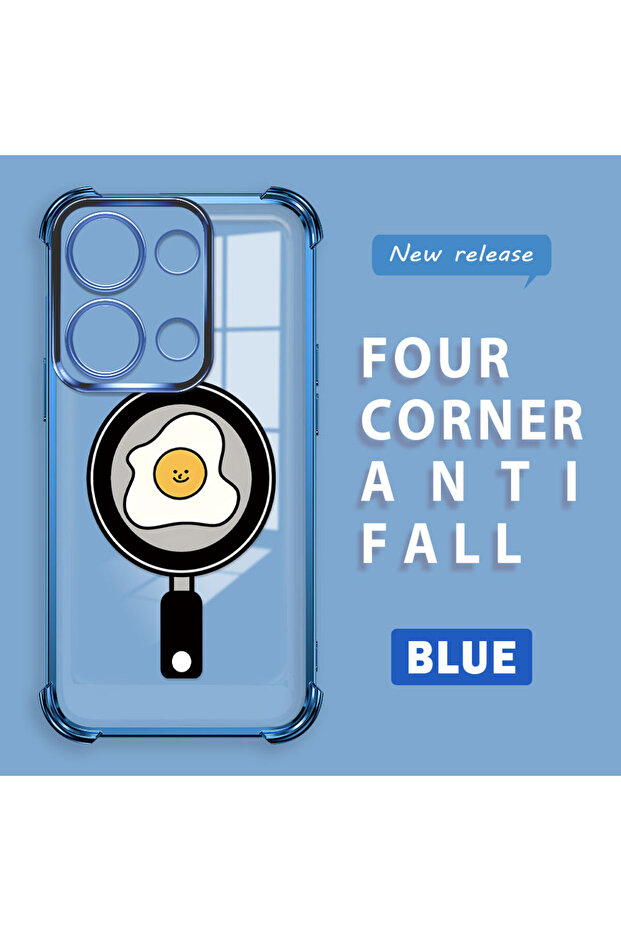 Poco M6 Pro 4g Compatible Transparent Silicone Flutter Protective Case with Pan Pattern - 1