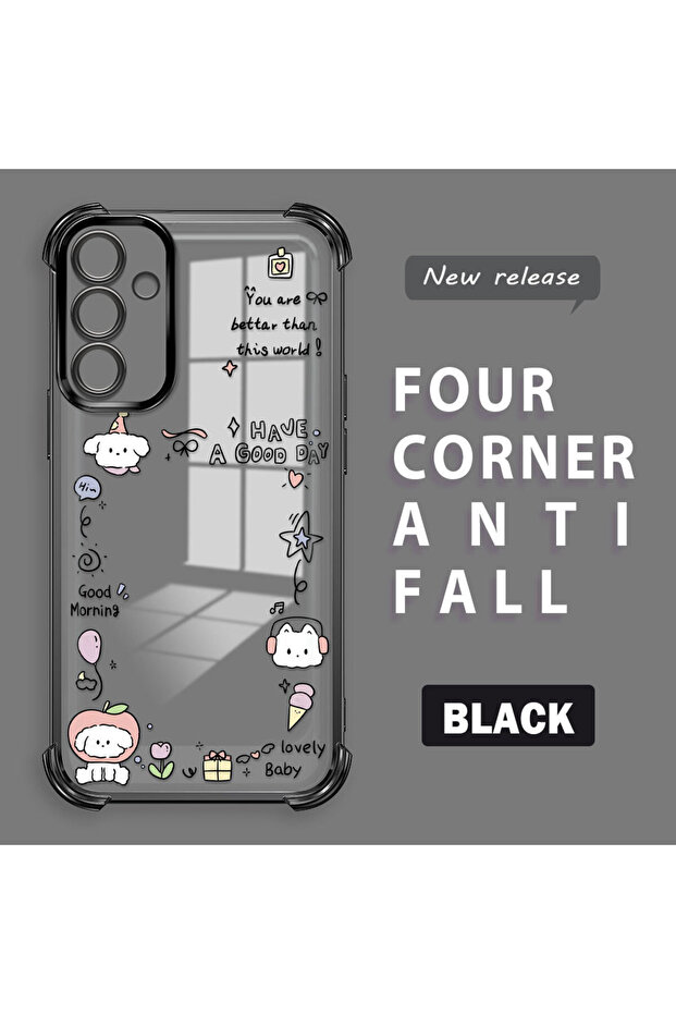 حافظة حماية من السيليكون الشفاف المتوافقة مع هاتف سامسونج جالاكسي A15 بنمط إبداعي - 1