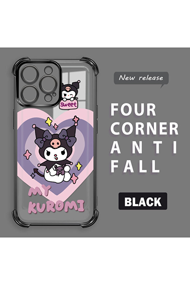 حافظة حماية من السيليكون الشفاف المتوافقة مع هاتف iPhone 15 Pro Max، مزودة بنمط حماية - 3