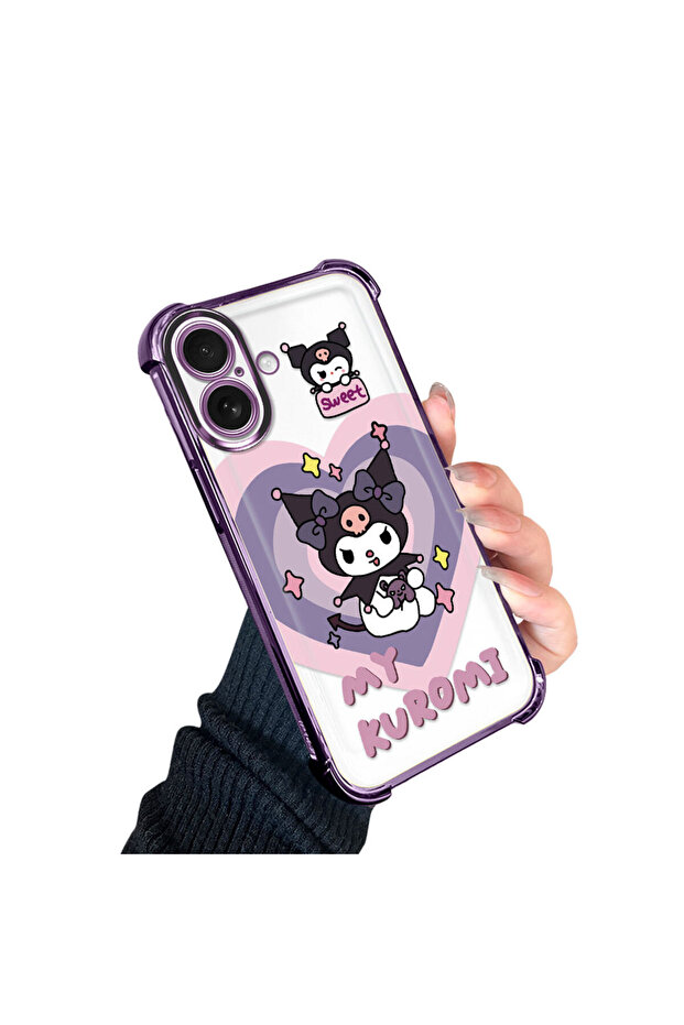 iPhone 16 Compatible Transparent Silicone Flutter Protective Case with Pattern - 3