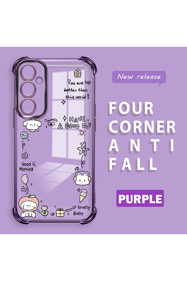 حافظة حماية من السيليكون الشفاف المتوافقة مع هاتف Samsung Galaxy A05S بنمط إبداعي - 1