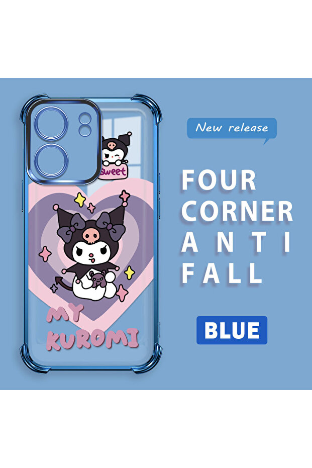 Poco C65 Compatible Transparent Silicone Flutter Protective Case with Pattern - 2