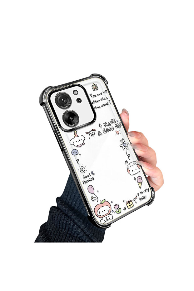 حافظة حماية من السيليكون الشفاف المتوافقة مع Mi 13T Pro/Mi 13T، نمط إبداعي - 2