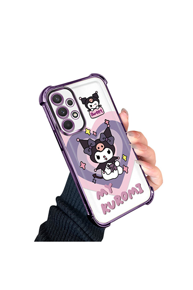 Samsung Galaxy A32 Compatible Transparent Silicone Flutter Protective Case with Pattern - 3